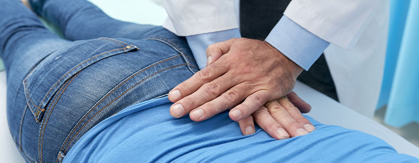 patient receiving chiropractic in Santa Rosa, CA