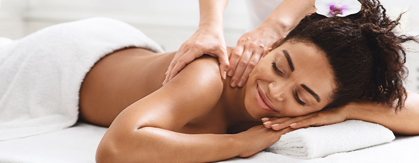 patient receiving massage therapy in Santa Rosa, CA